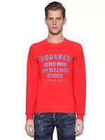 dsquared2 cotton sweater jacket red bullocks